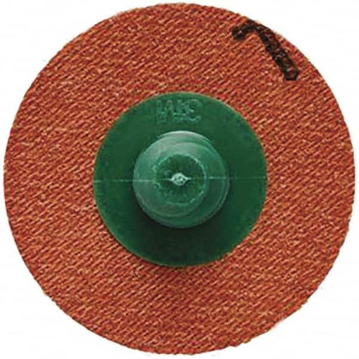 Quick-Change Disc: Roloc TR, 1" Disc Dia, 50 Grit, Aluminum Oxide, Coated