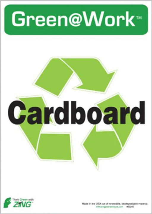 ZING CARDBOARD RECYCLE ECO LABEL 7X5, 5 pk