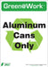 ZING ALUM CANS RECYCLE ECO LABEL 7X5, 5 pk