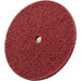 Deburring Disc: 4" Dia, 1/4" Hole, Medium Grade, Aluminum Oxide