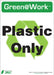 ZING PLASTIC ONLY RECYCLE ECO LABEL 7X5, 5 pk