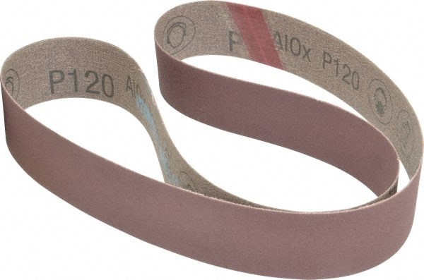 Abrasive Belt: 1-1/2" Wide, 42" Long, 120 Grit, Aluminum Oxide