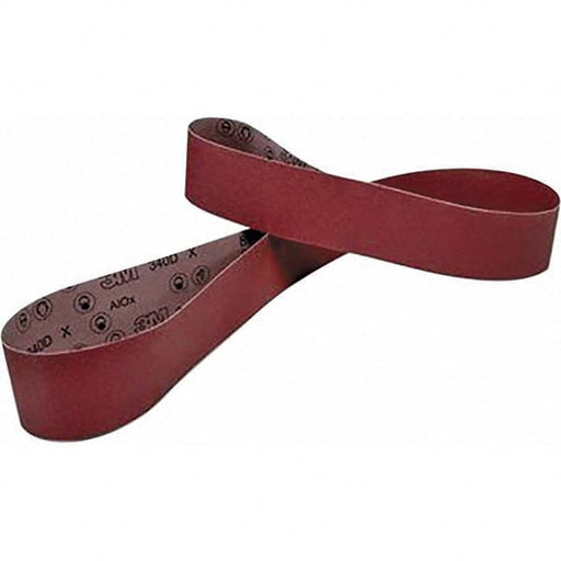 Abrasive Belt: 6" Wide, 89" Long, 100 Grit, Aluminum Oxide