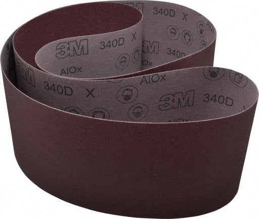 Abrasive Belt: 6" Wide, 89" Long, 80 Grit, Aluminum Oxide