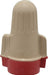 Wing Twist-On Wire Connector: Red & Tan, Flame-Retardant, 2 AWG