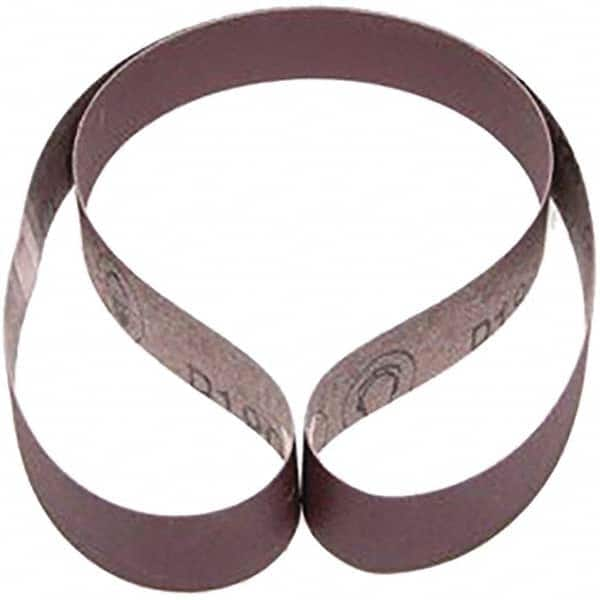 Abrasive Belt: 1" Wide, 42" Long, 180 Grit, Aluminum Oxide