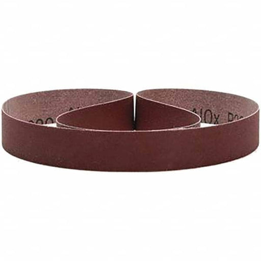 Abrasive Belt: 1" Wide, 42" Long, 320 Grit, Aluminum Oxide