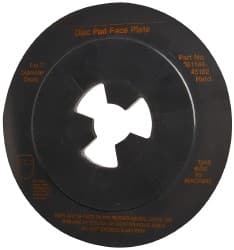 7" Max Diam, Abrasive Disc Face Plate