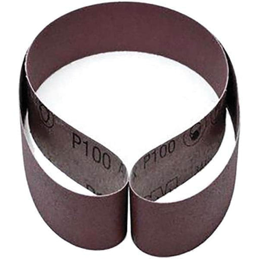 Abrasive Belt: 2" Wide, 48" Long, 100 Grit, Aluminum Oxide