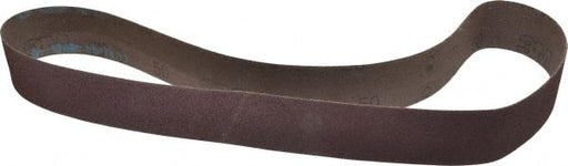 Abrasive Belt: 2" Wide, 48" Long, 50 Grit, Aluminum Oxide