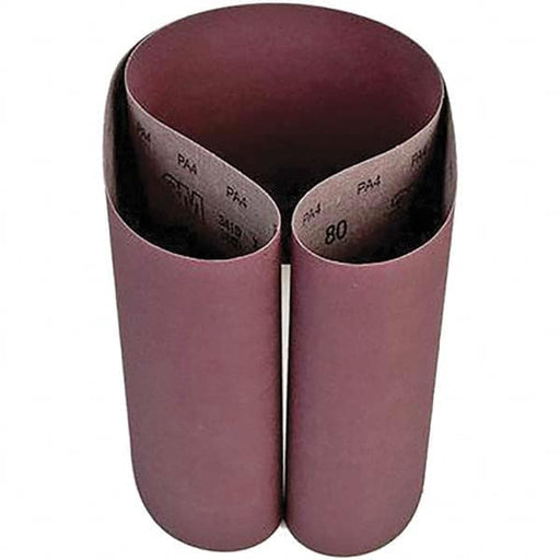 Abrasive Belt: 10" Wide, 70-1/2" Long, 80 Grit, Aluminum Oxide