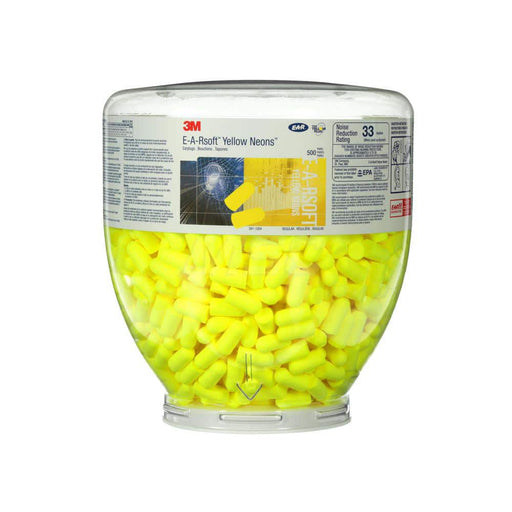 Earplug Dispenser Refill: 500Pr, Foam, Taper End Shape, 33dB