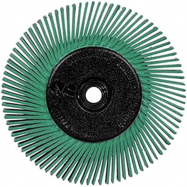 Radial Bristle Brush: Plain Arbor Connection, 1" Arbor Hole