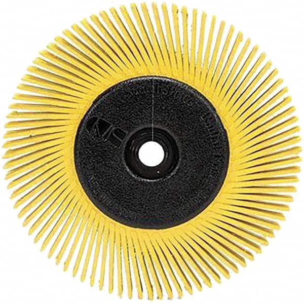 Radial Bristle Brush: Plain Arbor Connection, 1" Arbor Hole