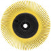 Radial Bristle Brush: Plain Arbor Connection, 1" Arbor Hole