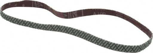 Abrasive Belt: 1/2" Wide, 24" Long, 100 Grit, Aluminum Oxide