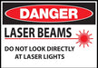 ZING DANGER,Laser Beams Do Not Look 7x10