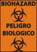 ZING Biohazard Peligro Biologico 10x7