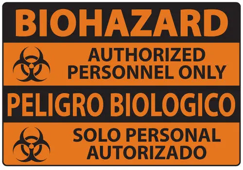 ZING Bilingual Biohazard Auth Pers,7x10