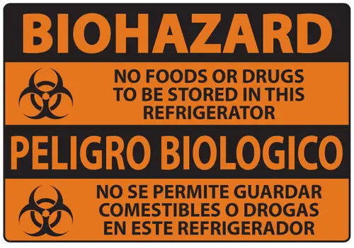 ZING Sign,BIOHAZARD Refrigerator,10x14 PL