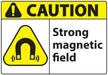 ZING CAUTION Strong Magnetic Field,7x10 Plas