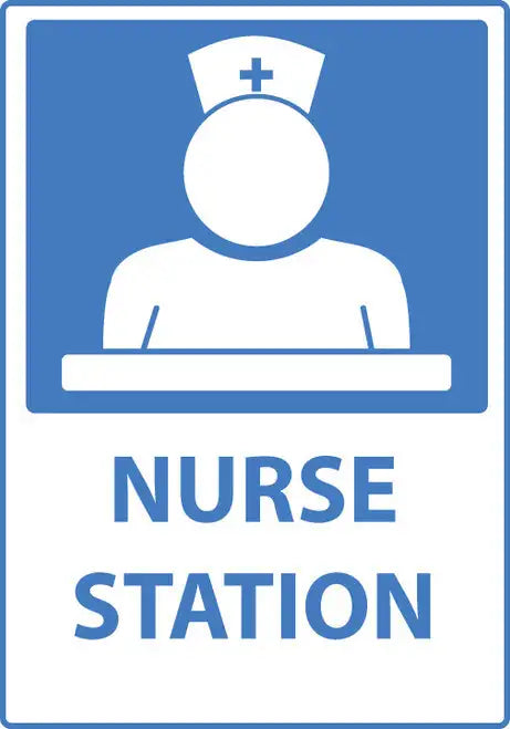 ZING Sign,Nurse Station,14x10 Adhesive