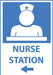 ZING Nurse Station, Left Arrow,14x10 Plastic