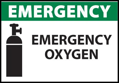 ZING EMERGENCY Emergency Oxygen,10x14 Plastic