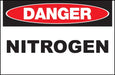 ZING Sign,DANGER Nitrogen,7x10 PL