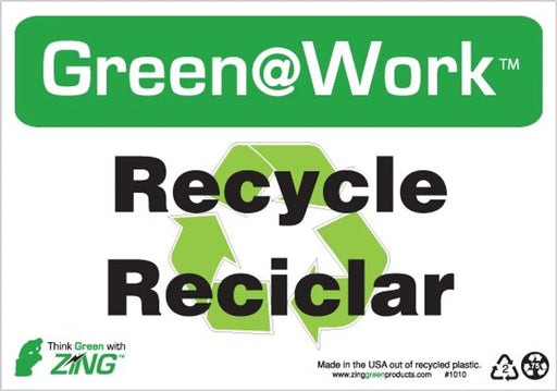 ZING Recycle<Recyc Symb>Reciclar Spani 10'x7'