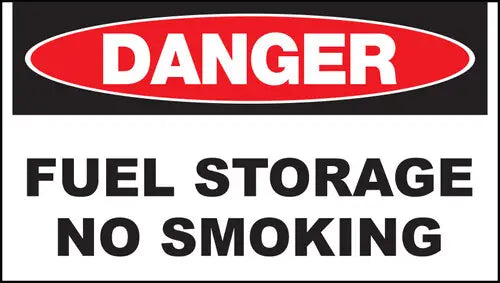 ZING Sign,DANGER Fuel Storage,7x10 PL