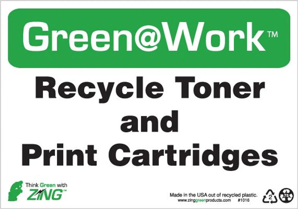 ZING Recycle Toner & Print Cartridges' 10'x7'