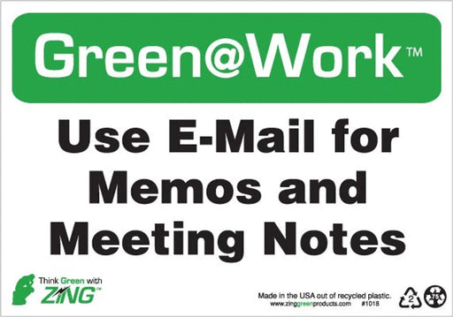 ZING Use E-Mail for Memos and Meeting 10'x7'