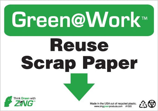 ZING Reuse Scrap Paper<Down Arrow>' 10'x7'