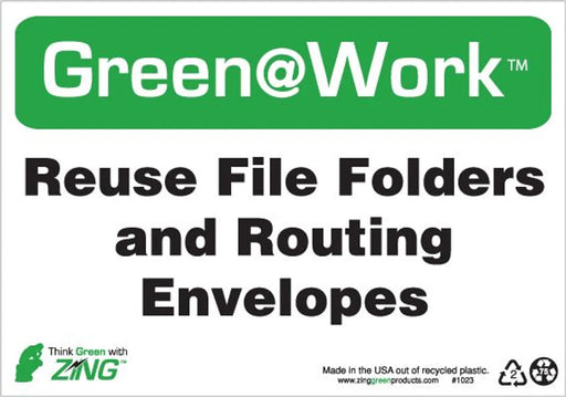 ZING Reuse File Folders & Routing Env 10'x7'