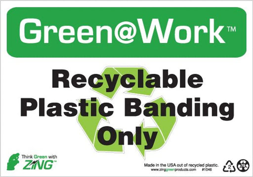 ZING Recyclable Plastic Banding Only 10'x7'