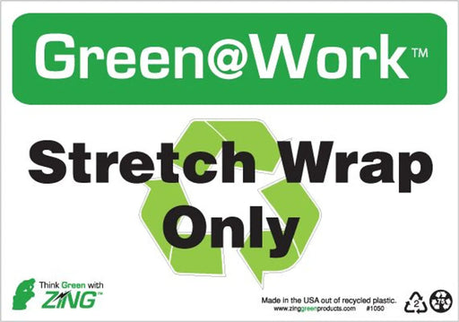 ZING <Recycle Symbl>Stretch Wrap Only 10'x7'