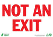 ZING Not an Exit, 7x10, Adhesive