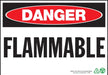 ZING Danger Flammable, 7x10, Adhesive