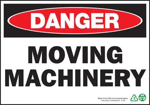 ZING Danger Moving Machinery, 7x10, SA