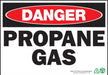 ZING Danger Propane Gas, 7x10, Plastic