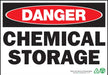 ZING Danger Chemical Storage, 7x10, Aluminum