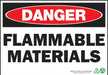 ZING Danger Flammable Materials, 7x10, PL