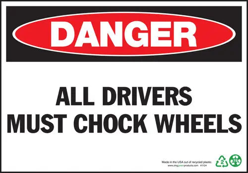 ZING Danger Chock Wheels, 10x14, Adhesive