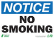 ZING Notice No Smoking, 10x14, Plastic