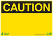 ZING Caution -Blank-, 10x14, Plastic