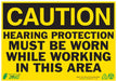 ZING Caution Hearing Protection, 10x14, PL