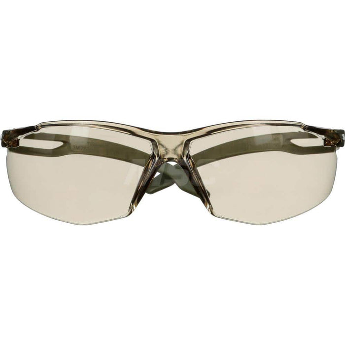 Safety Glass: Anti-Fog & Anti-Scratch, Polycarbonate, Brown Lenses, Frameless