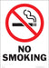 ZING No Smoking with Symbol Label, 7x5 2-PK