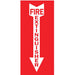 ZING FIRE EXTINGUISHER, 3.25"Wx14"H, Adhesive